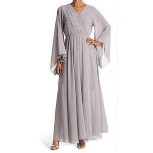 Meghan LA Grey Bell Sleeve Maxi Dress
